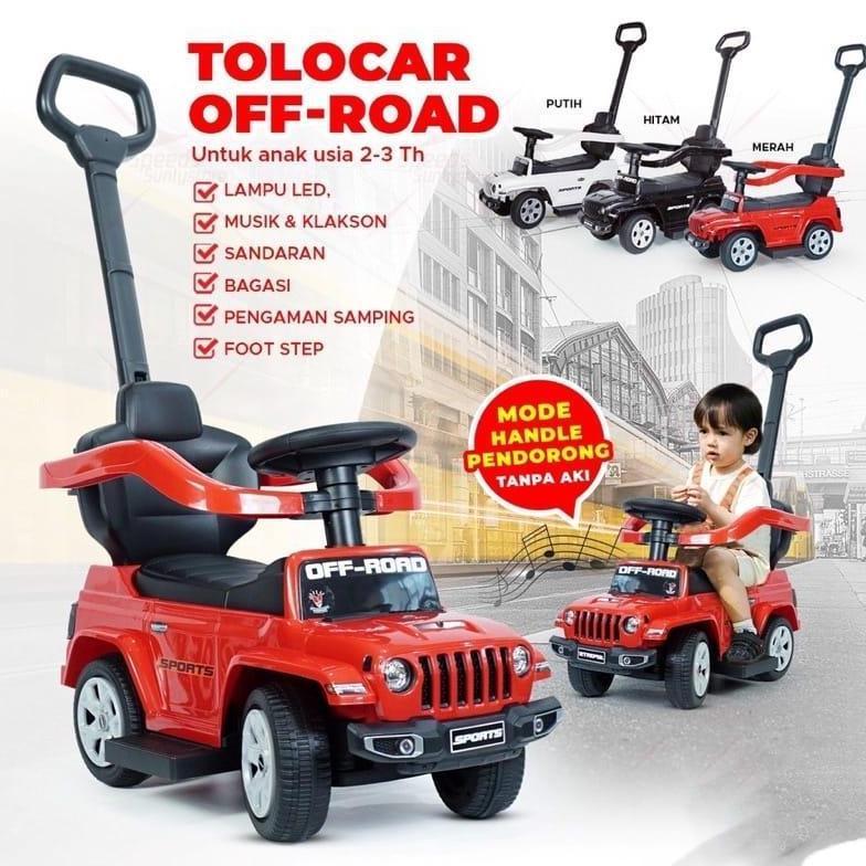 [BQD] Mainan Anak Mobil Mobilan Dorong Pajero CRV Xpander Jeep PMB Tolocar Mainan Kendaraan Anak Mur