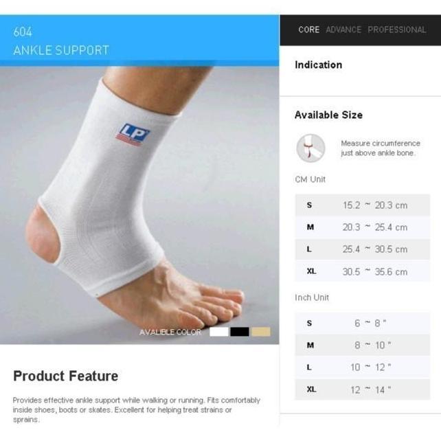 Gasyuuk- Penyangga Engkel Pergelangan Kaki Lp Support Lp-604 Ankle Support