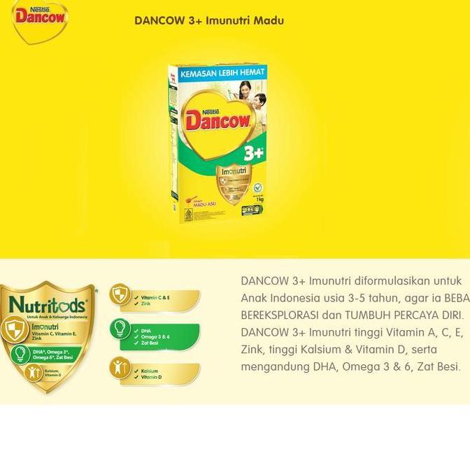 Milxia- Susu Dancow 1+ Vanila / Madu / Coklat 1000Gr / Susu Dancow 1Kg