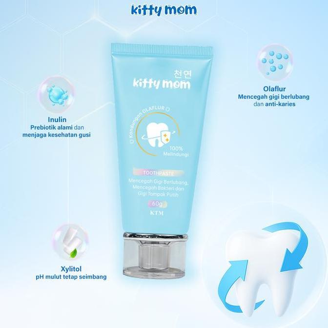 Bosbaby- Kitty Mom Toothpaste Pasta Gigi Odol Anak | Pencegah Gigi Berlubang & Karies | Pasta Gigi B