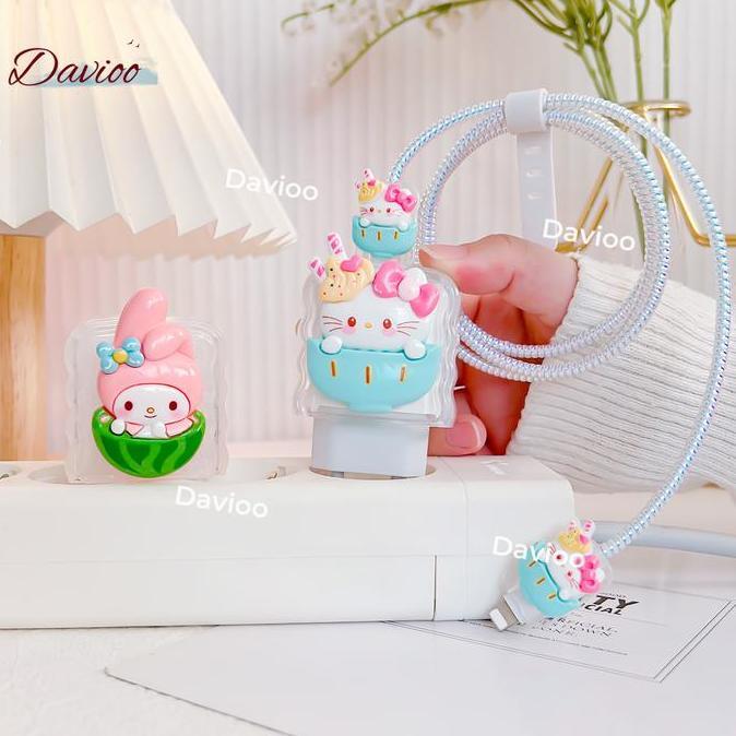 Ayoayo- Ukuran Pas Pelindung Charger For Iphone 20W Motif Bervariasi Pelindung Kabel & Adaptor Untuk
