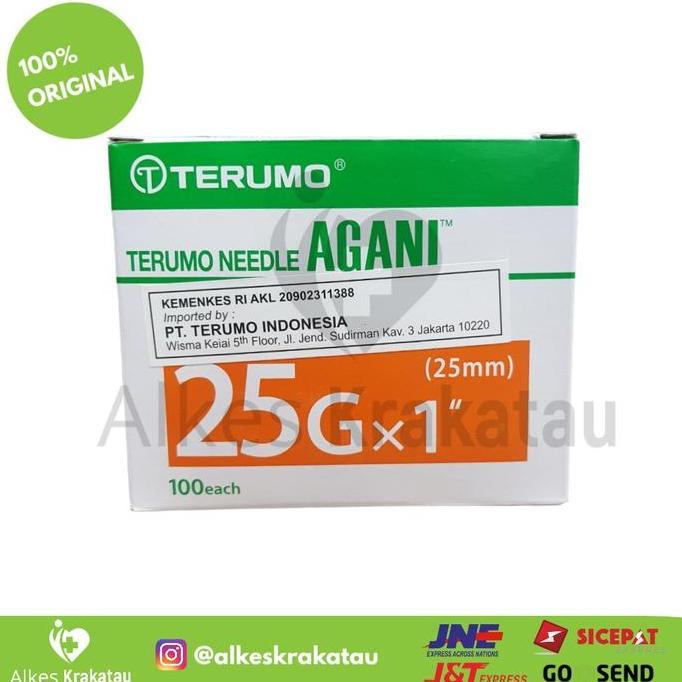 Needle Terumo 25 G AGANI / Needle 25 G / Jarum 25G
