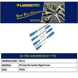 Mandiri Obeng Set Tpr Go Thru 7Pcs Jetjo Tools / Screwdriver Set 7 Pcs Jetjo Tools Lakoni Pro