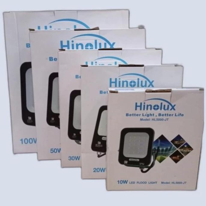 Lampu led Tembak Sorot 10 20 30 50 100 W Watt Hinolux ( 3000k - 6500k
