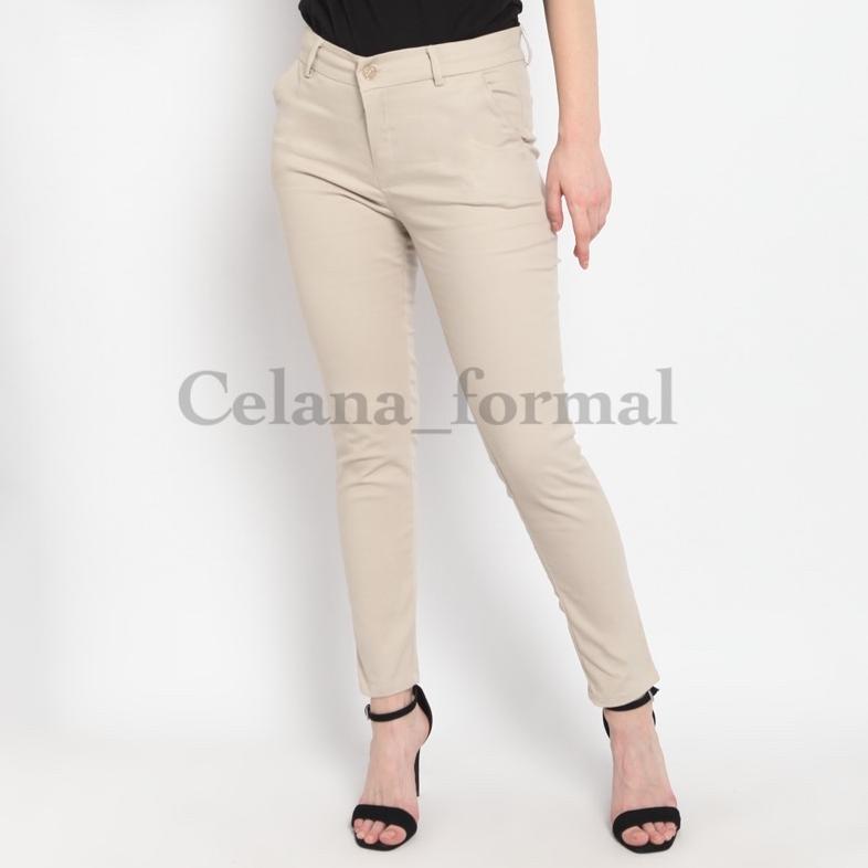 premium celana chino wanita - celana katun wanita - celana kerja katun wanita