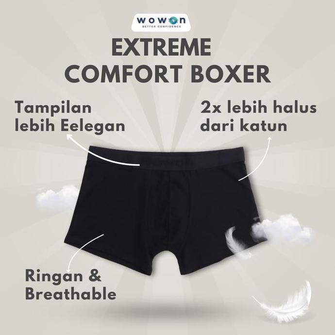 DA59 - Boxer Isi 3 pcs - Wowon Boxer - Celana Dalam Pria - Extreme Comfort Boxer - 3 Pcs