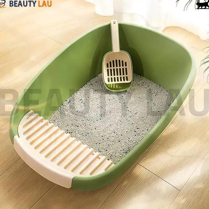 Murah Cat Litter Box Kucing Jumbo Xxl Bak Pasir Toilet Kucing Jumbo Tempat Pup Kucing Liter Box Kuci