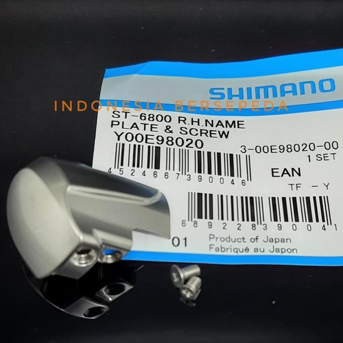 Shimano ST-6800 Name Plate Right Left Screw - Name Plate 6800 Ultegra