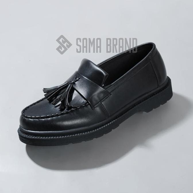 DF381 >> Sepatu Pria Loafers Docmart Sepatu Slip On Pria Sepatu Hitam Cowok Sepatu Pria Slip On Loaf