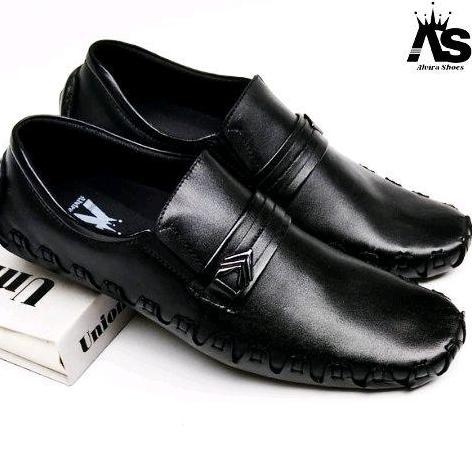 DV311 - Sepatu casual Pria Kulit sapi, Sepatu Slipon Kulit sapi, Sepatu Formal Sol tanam fleksibel K