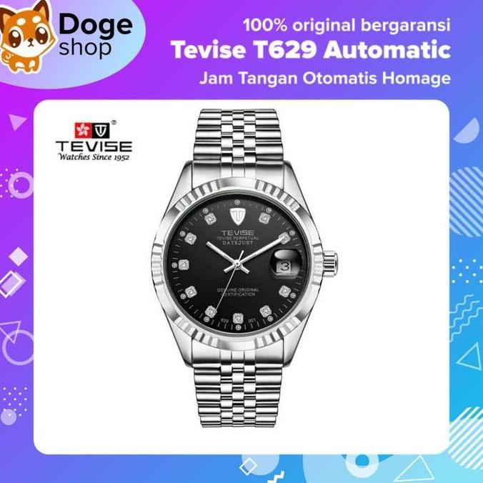Tevise T629 Automatic Date Homage Watch Jam Tangan Mechanical Ori terlaris