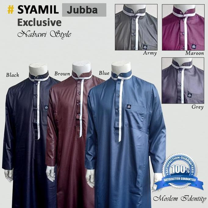 Jubba - Jubah Gamis Pria Lengan Panjang Syamil