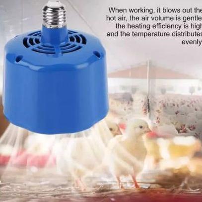 Kipas Blower Pemanas Reptil Unggas Kura Ayam Burung Kadal Ular Heater Fan Doc Anak Ayam