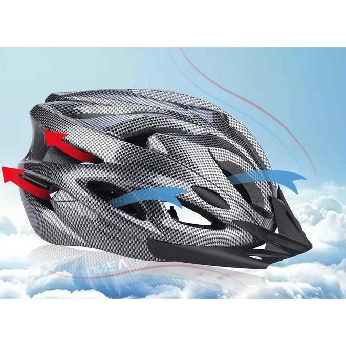 Helm Sepeda Sport Touring Road Bike Helmet Adjustable Ringan Kuat