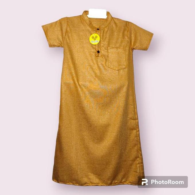 Kirimya- Jubah Koko Gamis Anak Laki Laki Katun Madina Umur 2-8 Tahun