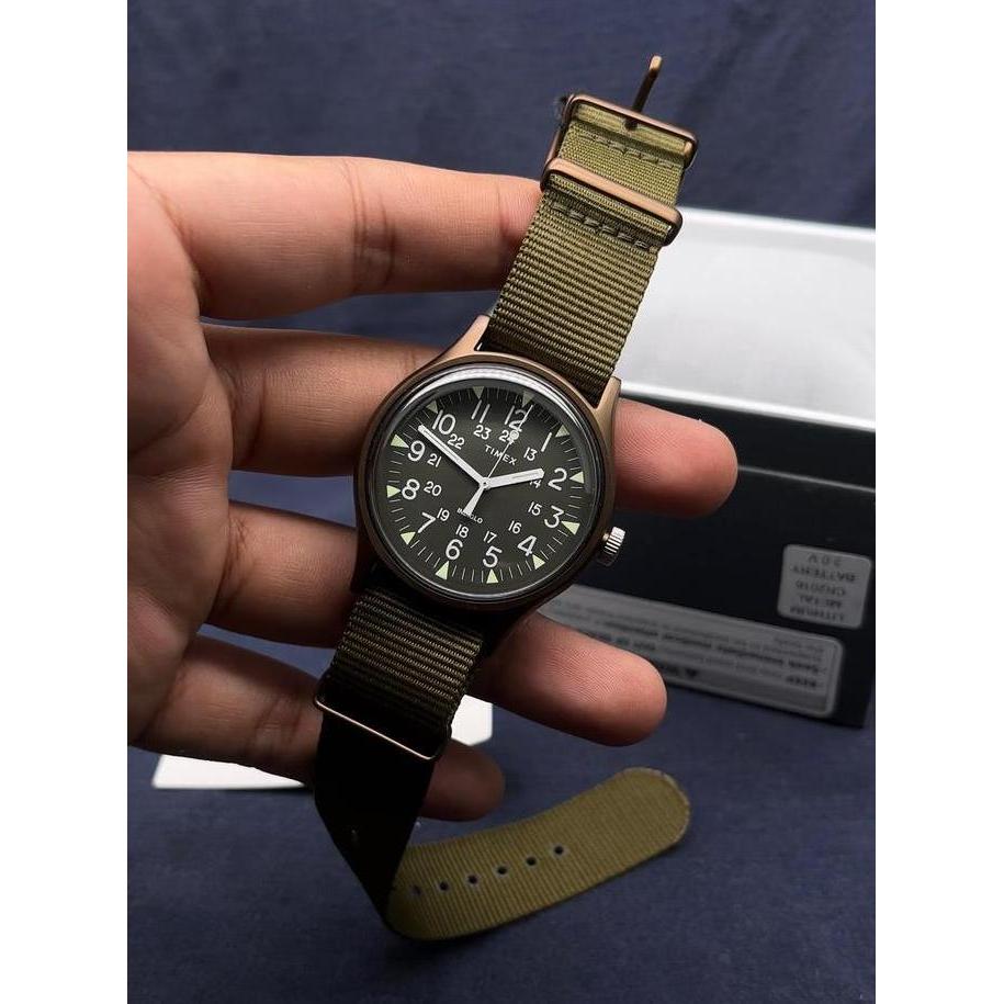 Timex MK1 TW2R37500 Quartz Green Dial Men's Watch terlaris