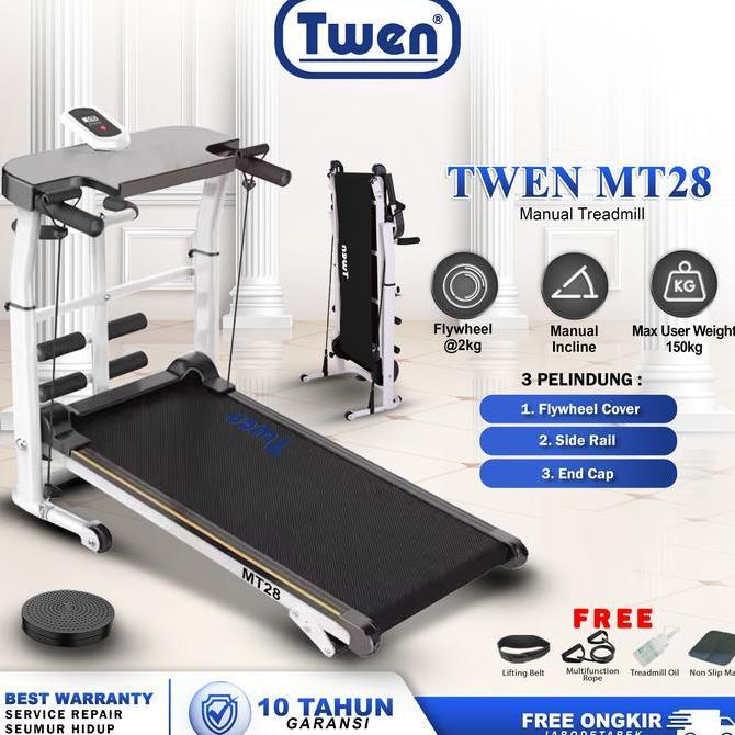 Twen MT21 MT28 MT31 MT38 Treadmill Manual Alat Fitness Multifungsi Twen terlaris