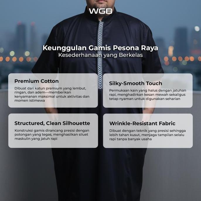WGB Koko Gamis Pesona Raya Pria Big Size Jumbo XXL - SpecialPrimeRamadhan