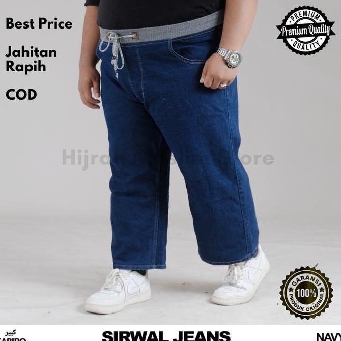 Celana Sirwal Sunah cingkrang pria / Sirwal Kamil Jeans Jumbo celana sholat