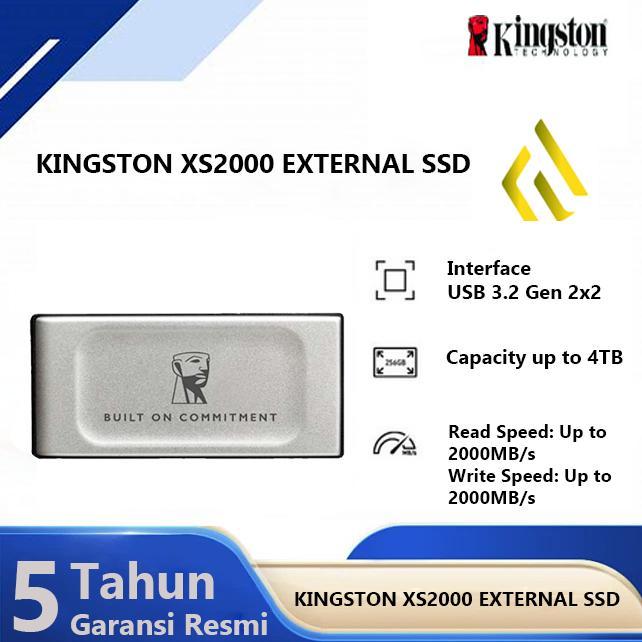 Ssd Kingston Xs2000 2Tb - Portable Eksternal External Ssd
