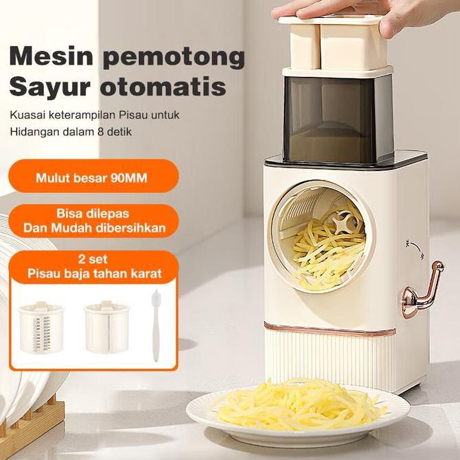 Pemotong Sayuran Listrik/Pemotong Sayuran Multi-fungsi/Mesin Penghancur/Pengiris Rol Dapur Rumah/Par