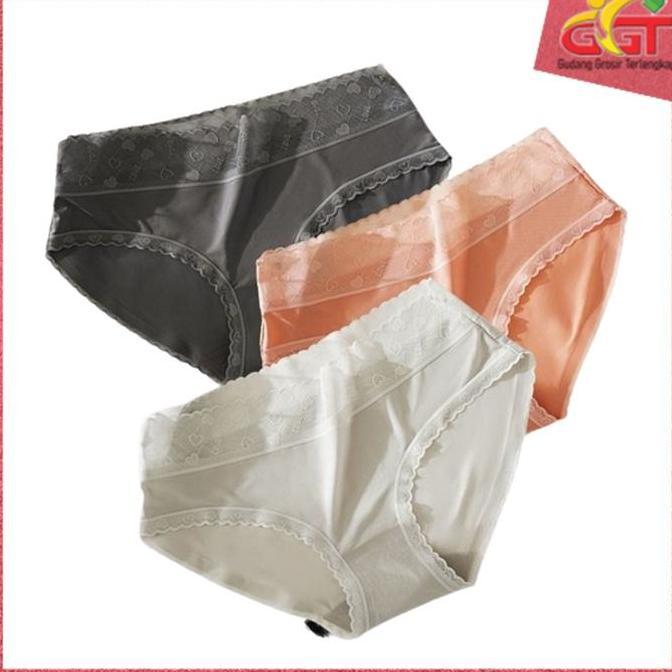 GGT Celana Dalam Wanita Renda Transparan 6980 Sempak Seamless Daleman Cewek