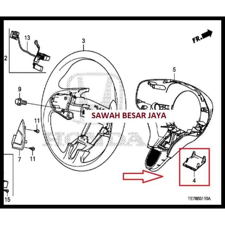 TERBARU CAP BODY COVER - PLASTIK PENUTUP TUTUP BAWAH STEER STIR HONDA BRIO . MOBILIO . BRV 2012 2013