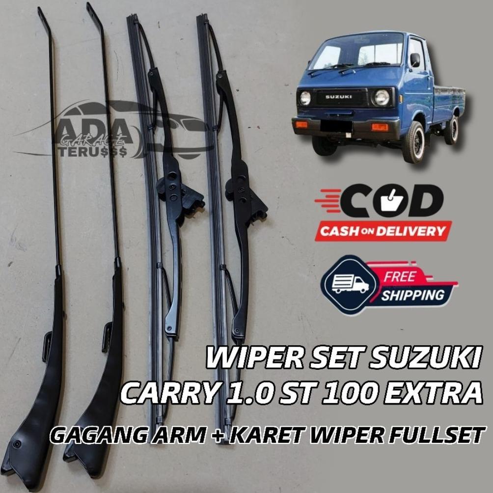 Wiper Set Carry 1.0 ST100 Extra Gagang Arm + Karet Wiper Paket Komplit Fullset