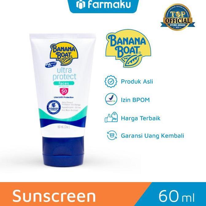 Banana Boat Ultra Protect Faces Lotion SPF50 60 ml