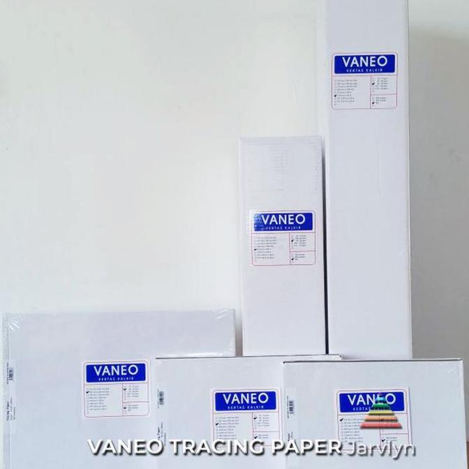 tokoberkahsanjaya7 - jarvlyn - vaneo kertas kalkir plano 90/95gsm tracing paper gambar drafting arsi