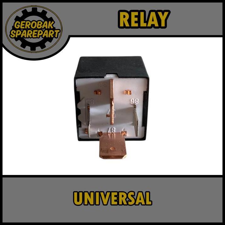TERMURAH RELAY KAKI 4 UNIVERSAL - FOGLAMP / MOTOR FAN / STARTER STECKER