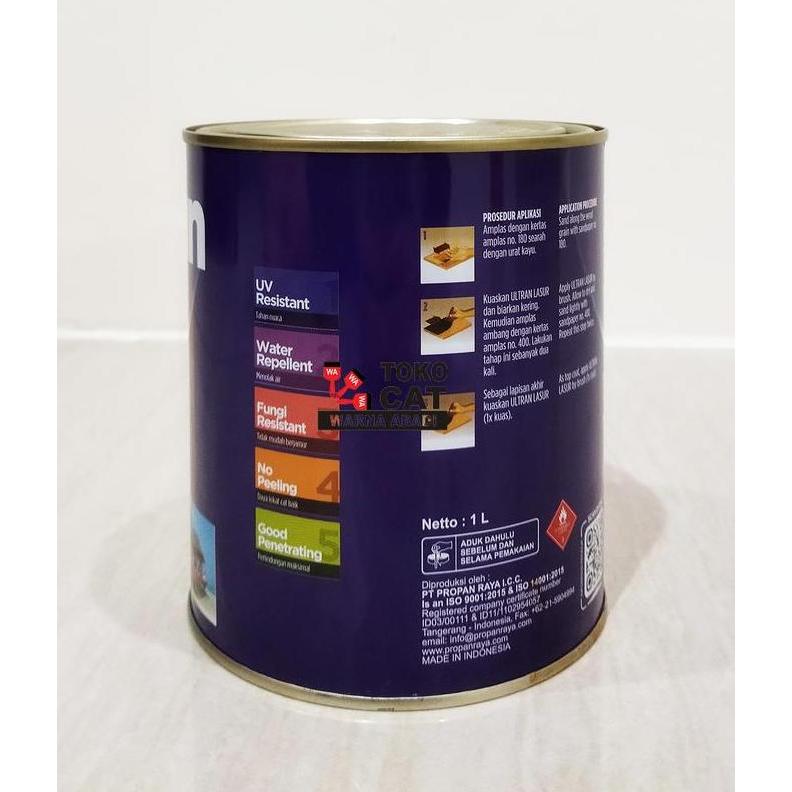 CAT POLITUR PROPAN ULTRAN LASUR 1 LITER CLEAR GLOSS - SATIN - DOFF