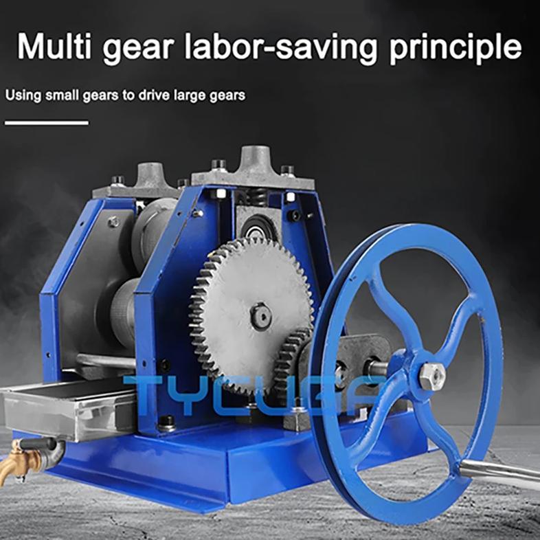 Stainless Steel Sugar Cane Juicer Manual Hand Crank Desktop Sugarcane Bagasse Juice Separator Sugar 