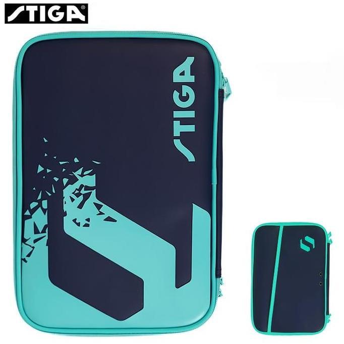 HARGA DISC - Stiga Tas Bet Pingpong Stiga Batwallet Putih Biru Hijau Biru Pink Hitam Original Logo S