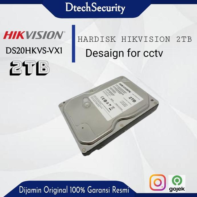 TERBARU - HARDISK CCTV  2TB HIKVISION/ HDD 2 TERA HIKVISION GARANSI RESMI NEW