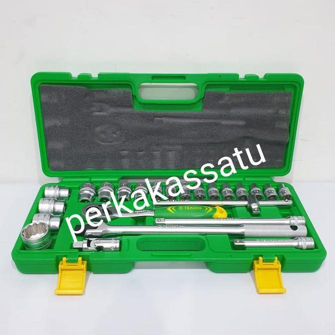 NEW KUNCI MATA SOCK SET TEKIRO 24PCS 1/2" 8-32MM 12PT SOCKET SOK SHOCK