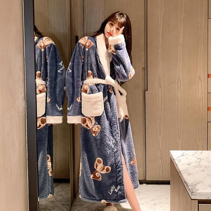 KIMONO PREMIUM  Kimono Handuk Mandi Baju Handuk Bathrobe Motif Lucu Dewasa