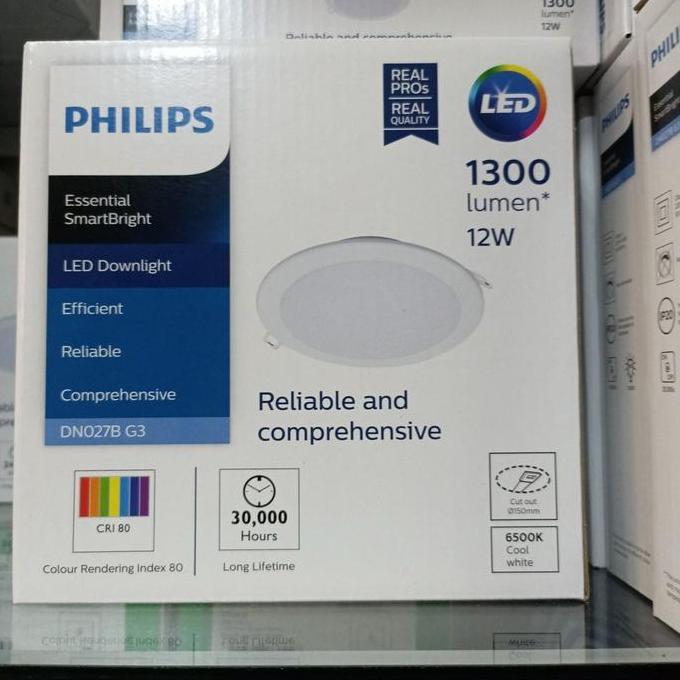 DOWNLIGHT LED PHILIPS DN027B G2 14W 6" 6500K SMARTBRIGHT G2