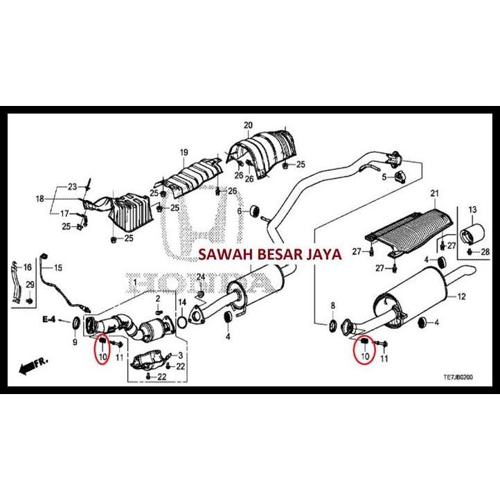 TERLARIS FLEXIBLE JOINT SPRING PER BAUT KNALPOT HONDA BRIO . MOBILIO . JAZZ S RS GE8 GK5 GD3 IDSI VT