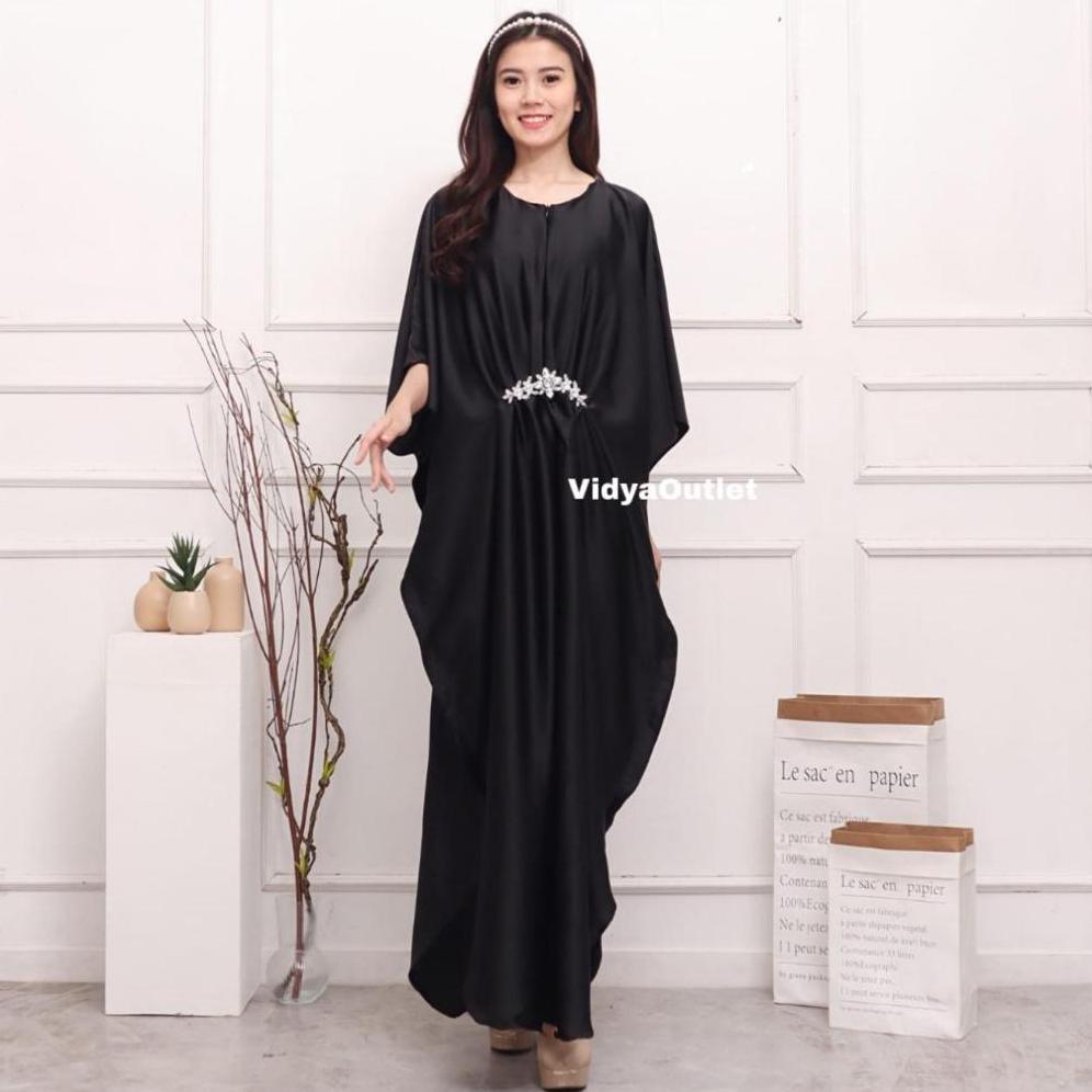 BEST DEALS Kaftan Alya 2258 - Baju Lebaran wanita - Long Dres Polos - Baju Muslim Dewasa - Dress Hit
