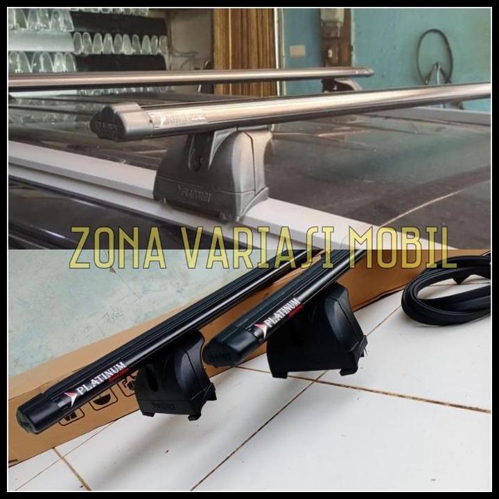 TERBARU CROSS BAR KAKI RACK PLATINUM ALL NEW RUSH TERIOS 2018 JEPIT ROOF RAIL 