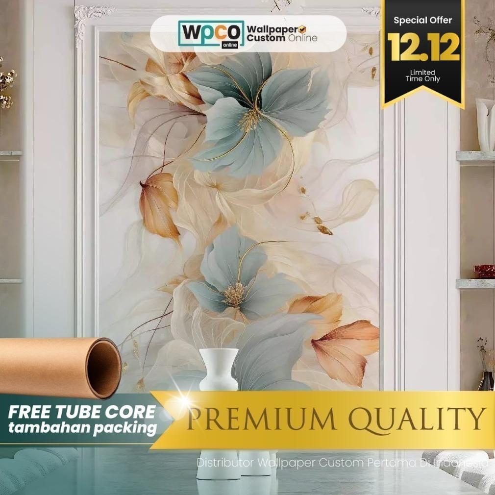 Stiker Dinding - Stiker Dinding Bunga 3D - Stiker Dinding Motif Bunga 3D - Stiker Dinding Gambar Bun