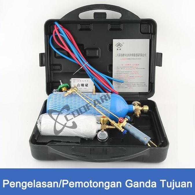 PAPPITSON Set Alat Las Portabel 2L / Set Alat Las Oksigen + LPG Portabel