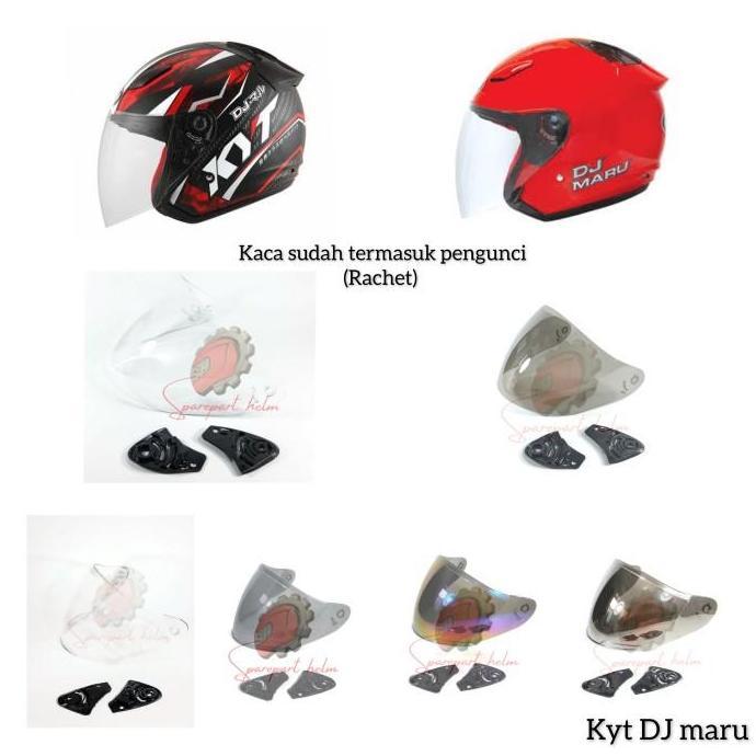 Allthebest- Kaca helm Kyt Dj maru Visor helm Kyt Dj maru rachet