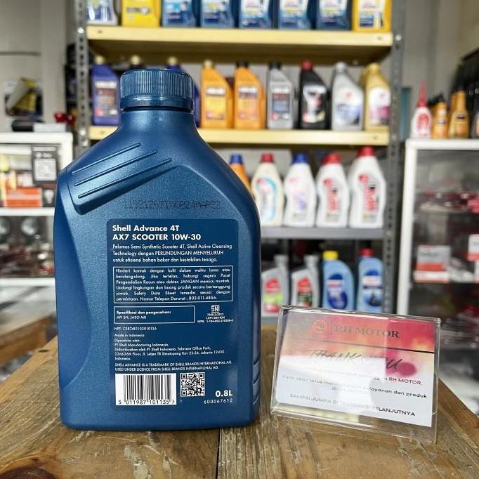 Allthebest- Oli Motor Shell Advance AX7 Scootertic