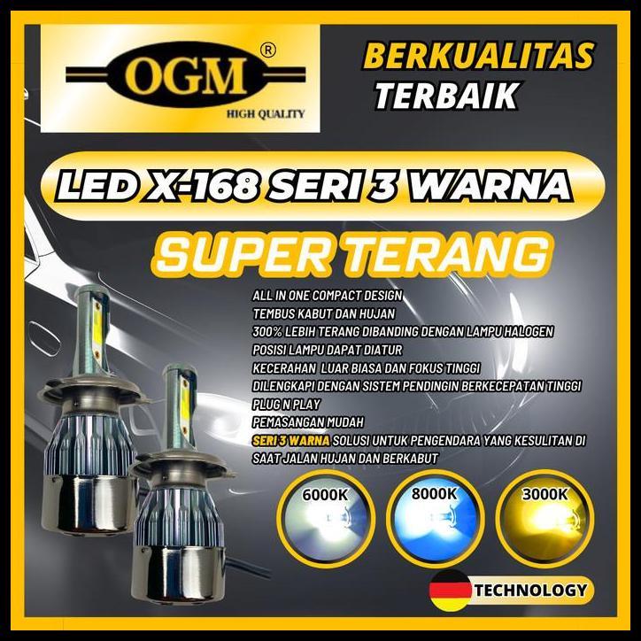 HOT DEAL OGM-LAMPU MOBIL LED TOYOTA COROLLA ALTIS 3 WARNA PUTIH KUNING BIRU 