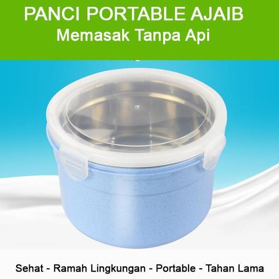 Panci Pemanas Tanpa Api/Listrik Lunch Box Penghangat Makanan