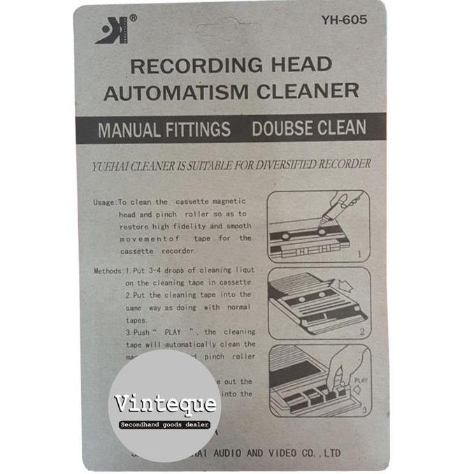 Allthebest- Kaset Pita Pembersih Audio Head Tape Player Pemutar Kaset Pita Walkman