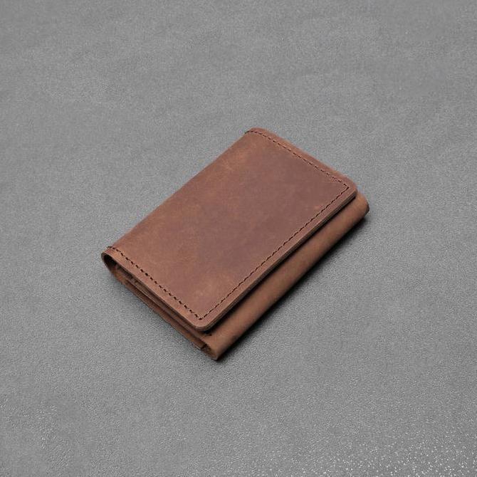 Dompet Kartu Kulit Asli Pria Wanita Card Holder pria Dompet Kartu Wanita Dompet Slim Wallet Dompet K