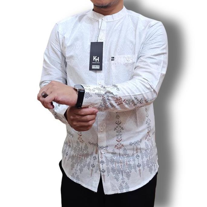 Kemko Dewasa KH Kemeja Koko Pria Lengan Panjang Bahan Katun n India Premium Ada Ukuran Jumbo Baju Ca